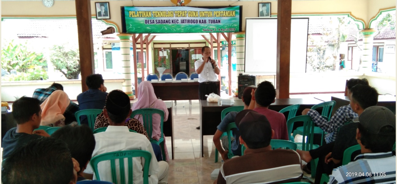 PELATIHAN TEKNOLOGI TEPAT GUNA UNTUK PERTANIAN