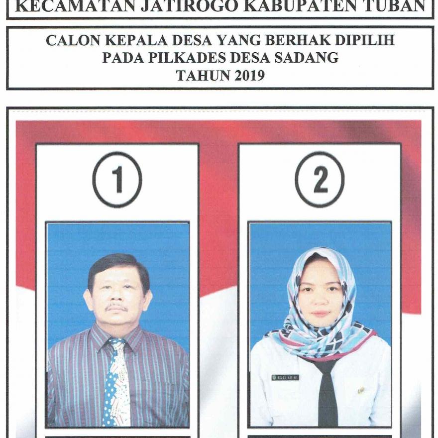 PENETAPAN BAKAL CALON KEPALA DESA  MENJADI CALON KEPALA DESA SADANG YANG BERHAK DIPILIH