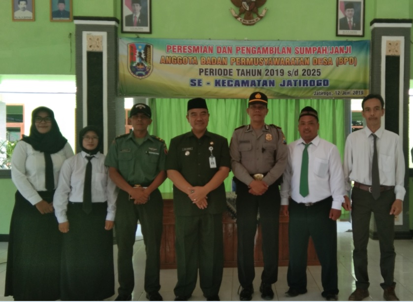 PENGAMBILAN SUMPAH JANJI ANGGOTA BPD PERIODE TAHUN 2019-2025