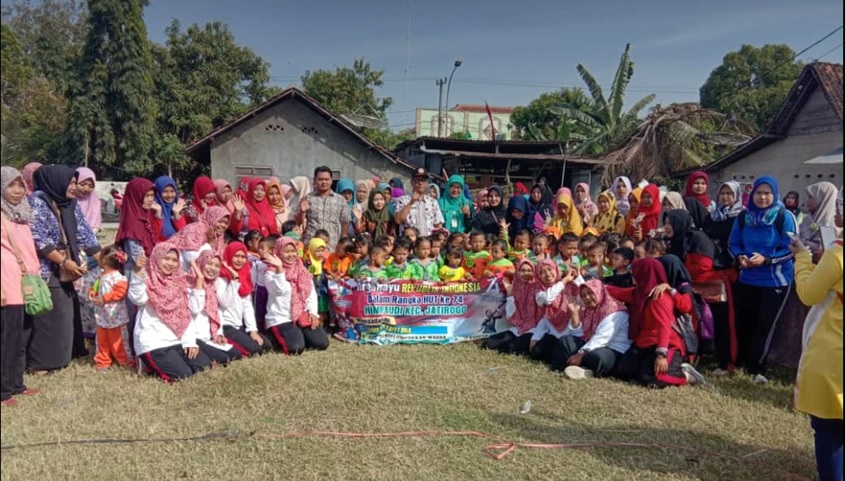 KELOMPOK BERMAIN BINA ANAK CERIA (BAC) SADANG MEMPERINGATI HUT RI KE-74