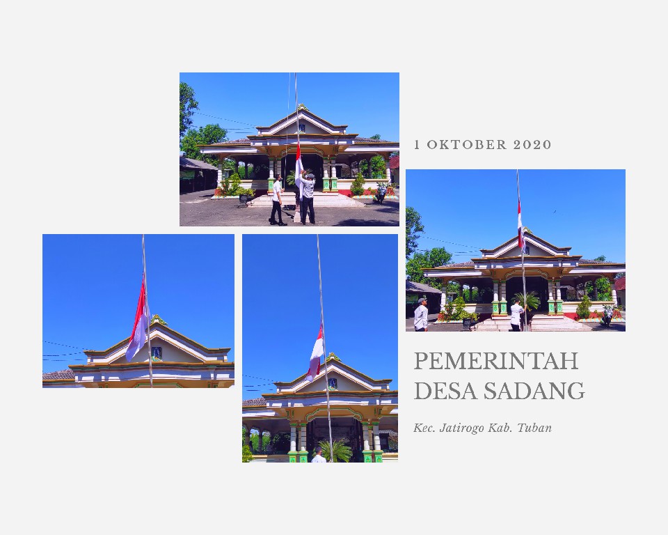 BENDERA SETENGAH TIANG UNTUK PERINGATI HARI KESAKTIAN PANCASILA