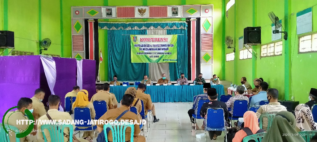 DIHARAPKAN 2021 TIDAK ADA LAGI KETERLAMBATAN SILTAP - KONFERENSI KADES & SEKDES SE-KEC. JATIROGO