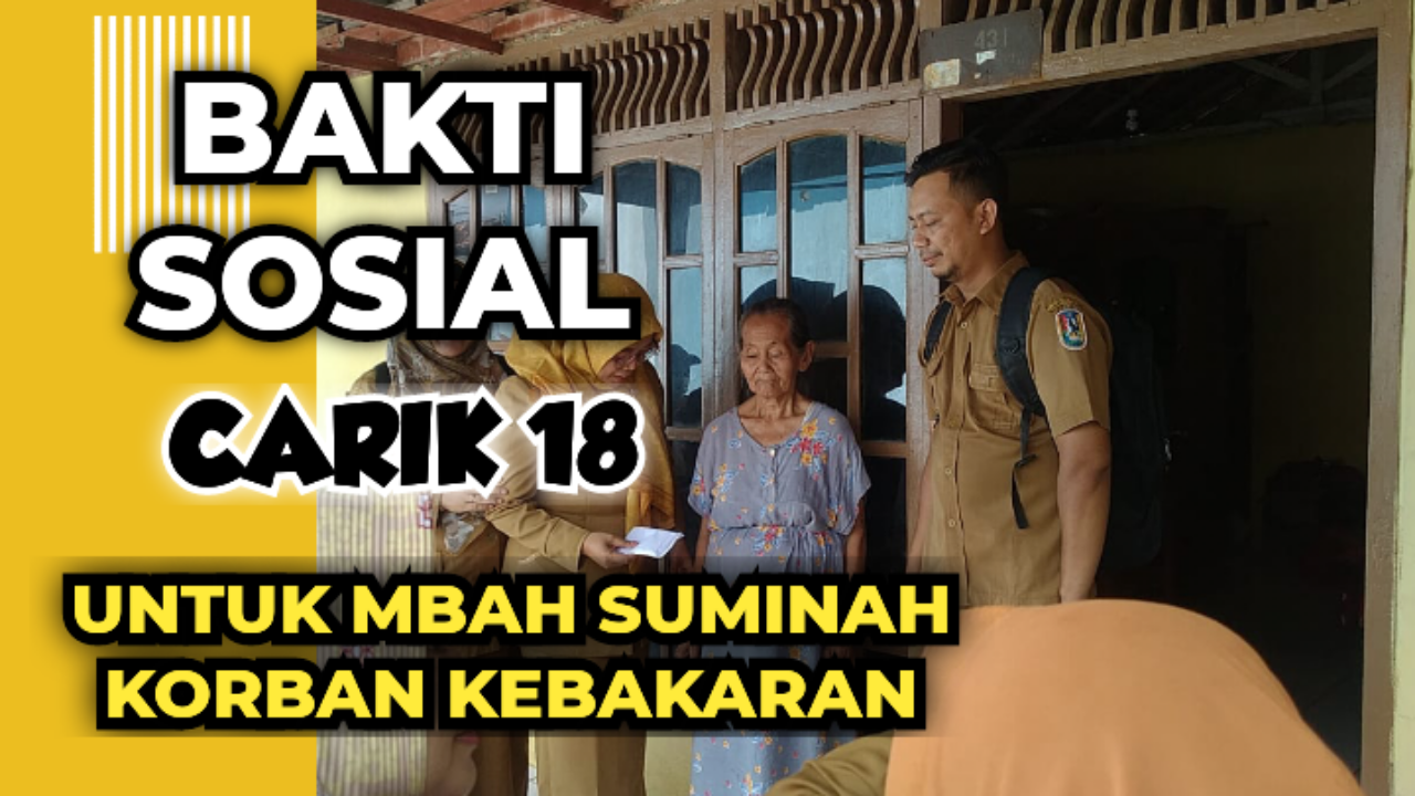 SEKDES 18 JATIROGO BERIKAN SANTUNAN UNTUK KORBAN KEBAKARAN DI DESA PASEYAN