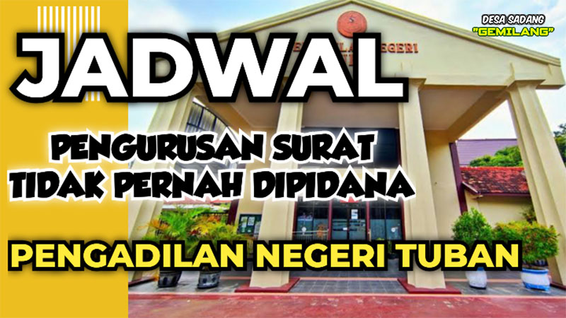 JADWAL ANTRIAN KECAMATAN UNTUK PENGURUSAN SURAT TIDAK PERNAH DIPIDANA 